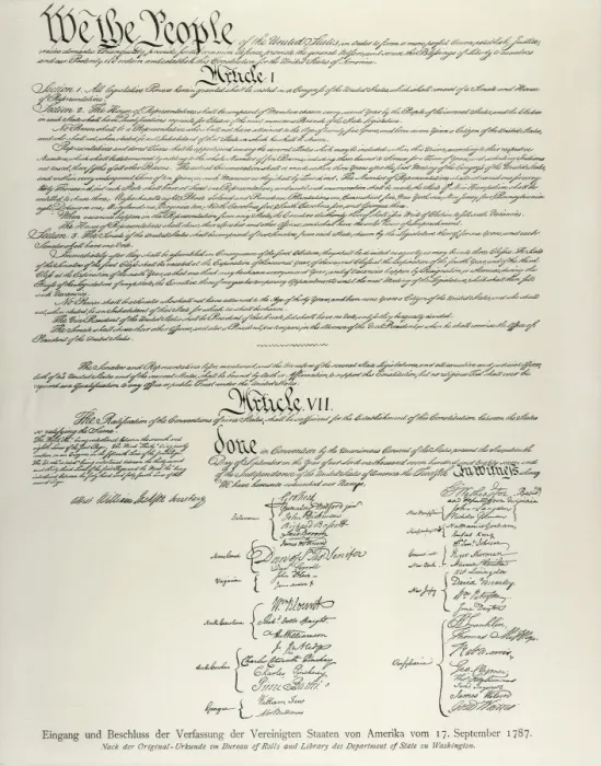 Framed Print : The Constitution of the United States (17th September Framed Print : The Constitution of the United States (17th September