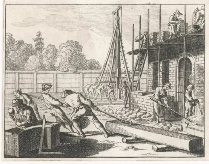 Framed Print : Constructing a House Framed Print : Constructing a House