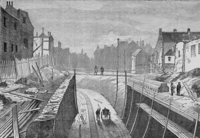 Framed Print : Constructing Underground Framed Print : Constructing Underground