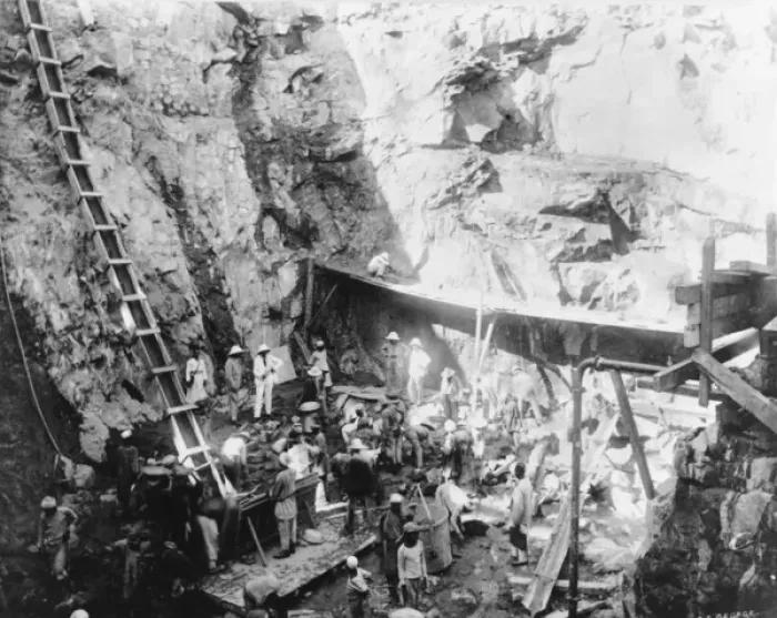 Framed Print : Construction of the Aswan Dam Framed Print : Construction of the Aswan Dam