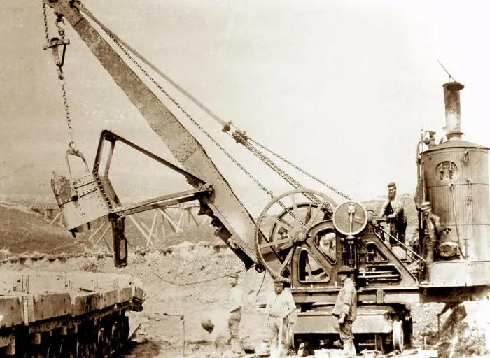 Framed Print : Construction of Clough Bottom Reservoir, Rossendale Framed Print : Construction of Clough Bottom Reservoir, Rossendale