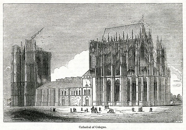 Construction of Cologne Cathedral, Germany