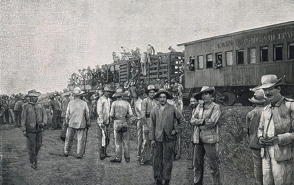 Construction of the Cuban railway
