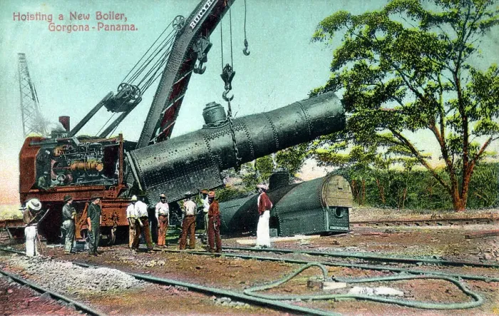 Framed Print : Construction of the Panama Canal Framed Print : Construction of the Panama Canal