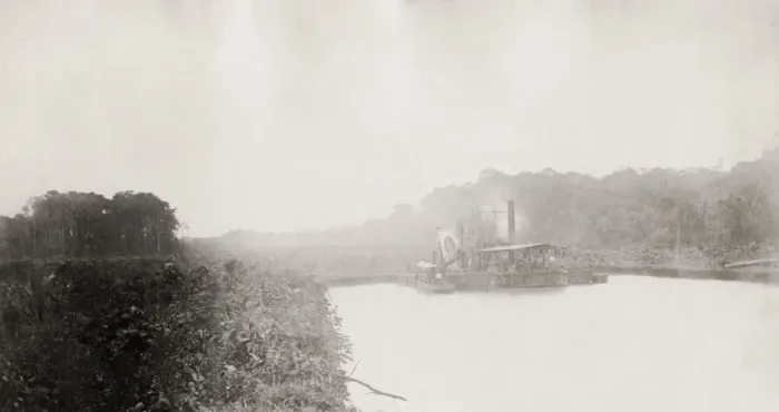 Framed Print : Construction of the Panama canal, Chagres River Framed Print : Construction of the Panama canal, Chagres River
