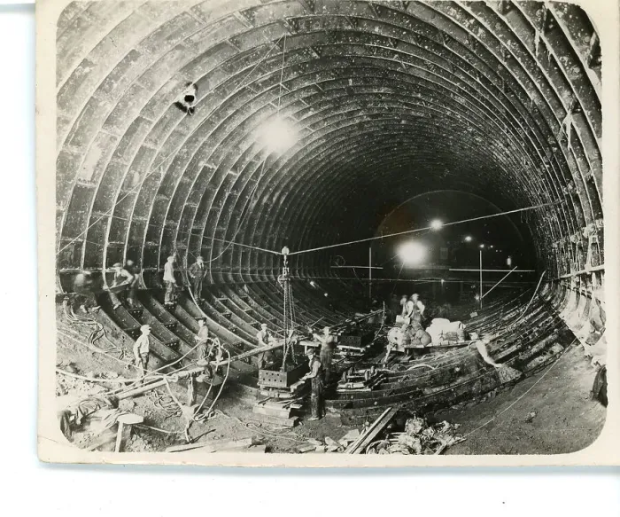 Framed Print : Construction of the Queensway Mersey Tunnel Framed Print : Construction of the Queensway Mersey Tunnel
