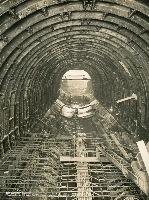 Framed Print : Construction of the Queensway Mersey Tunnel Framed Print : Construction of the Queensway Mersey Tunnel