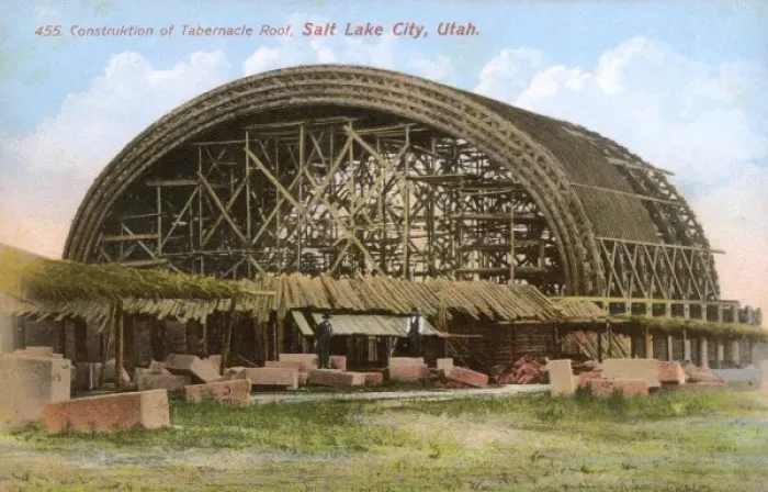 Framed Print : Construction of the Tabernacle - Salt Lake City, Utah, USA Framed Print : Construction of the Tabernacle - Salt Lake City, Utah, USA