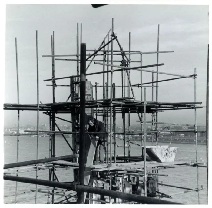 Framed Print : Construction Work, Seacombe, Cheshire Framed Print : Construction Work, Seacombe, Cheshire