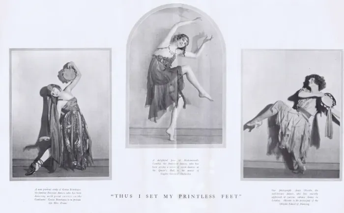 Framed Print : Contemporary dancers: Genia Rouskaya, Mllle Laurka and Olive Framed Print : Contemporary dancers: Genia Rouskaya, Mllle Laurka and Olive