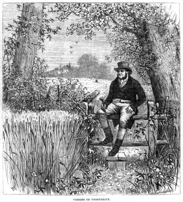 Framed Print : Contented Farmer Framed Print : Contented Farmer