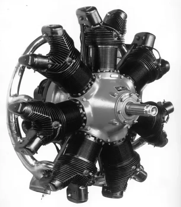 Framed Print : Continental R-670 seven-cylinder 210hp air-cooled radial