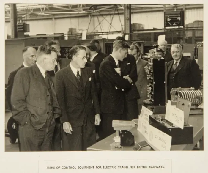 Framed Print : Control equipment for electric trains for British railways