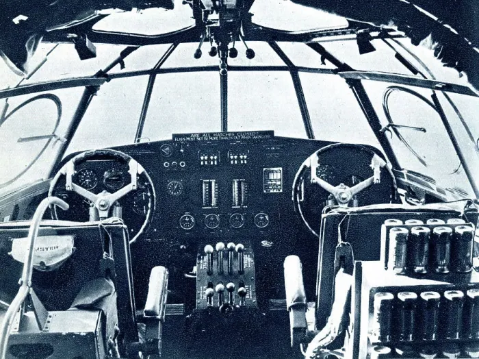 Framed Print : Controls of RAF Short Sunderland Flying Boat, WW2 Framed Print : Controls of RAF Short Sunderland Flying Boat, WW2