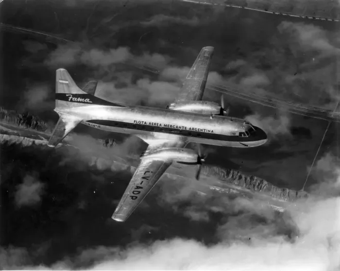 Framed Print : Convair 240-6 LV-ADP of Flota Aerea Mercante Argentina Framed Print : Convair 240-6 LV-ADP of Flota Aerea Mercante Argentina