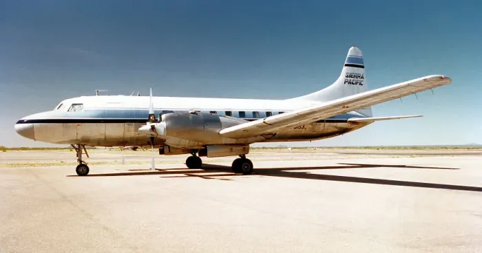 Framed Print : Convair 580 N73153 Framed Print : Convair 580 N73153