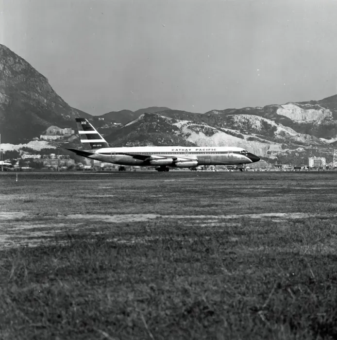 Framed Print : Convair CV880M VR-HFS Cathay Pacific Kai Tak Hong Kong 1962 Framed Print : Convair CV880M VR-HFS Cathay Pacific Kai Tak Hong Kong 1962