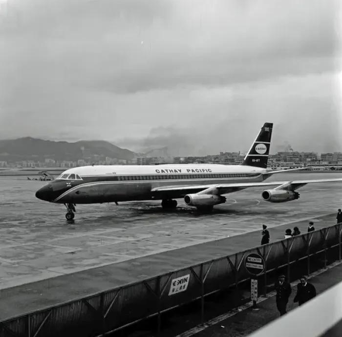Framed Print : Convair CV880M VR-HFT Cathay Pacific Kai Tak Hong Kong 1965 Framed Print : Convair CV880M VR-HFT Cathay Pacific Kai Tak Hong Kong 1965
