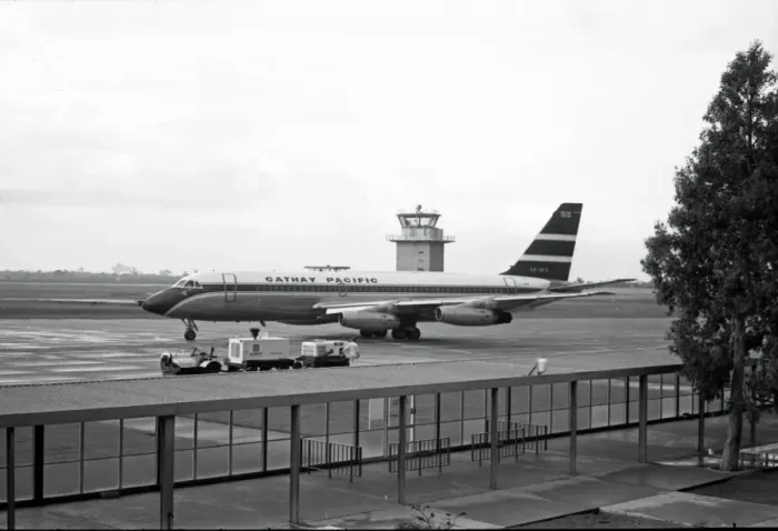 Framed Print : Convair CV880M VR-HFZ Cathay Pacific Tokyo Haneda 1968 Framed Print : Convair CV880M VR-HFZ Cathay Pacific Tokyo Haneda 1968
