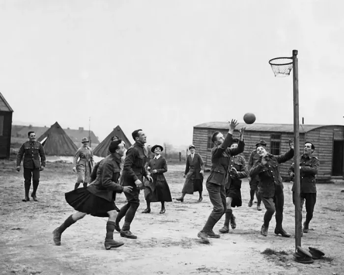 Framed Print : Convalescing soldiers and WaCs, Western Front, WW1 Framed Print : Convalescing soldiers and WaCs, Western Front, WW1