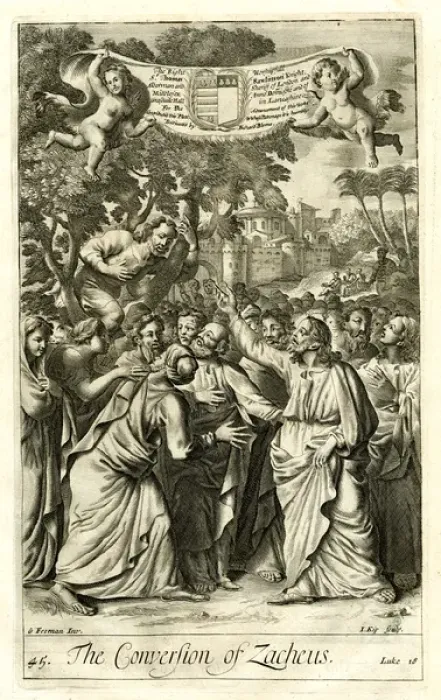 Framed Print : Conversion of Zacchaeus Framed Print : Conversion of Zacchaeus