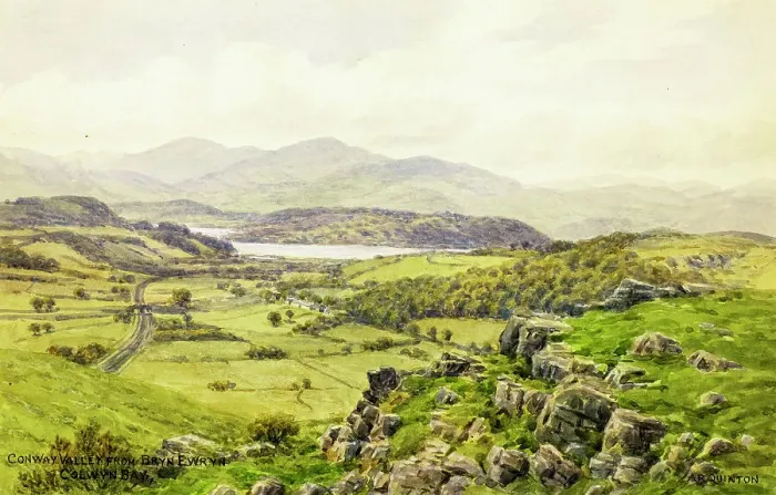 Framed Print : Conway Valley, Colwyn Bay, Clwyd, North Wales Framed Print : Conway Valley, Colwyn Bay, Clwyd, North Wales