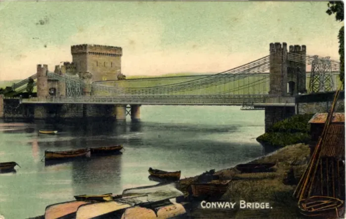 Framed Print : Conwy Bridge, Conwy, Clwyd - Conwy Framed Print : Conwy Bridge, Conwy, Clwyd - Conwy