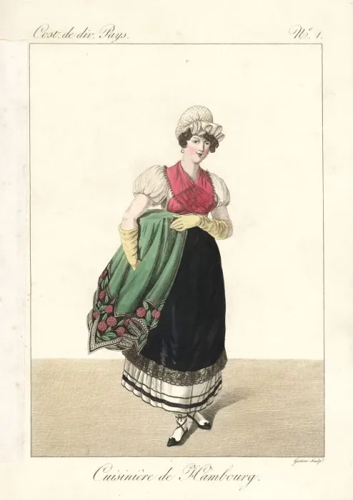 Framed Print : Cook from Hamburg, Germany, 19th century Framed Print : Cook from Hamburg, Germany, 19th century