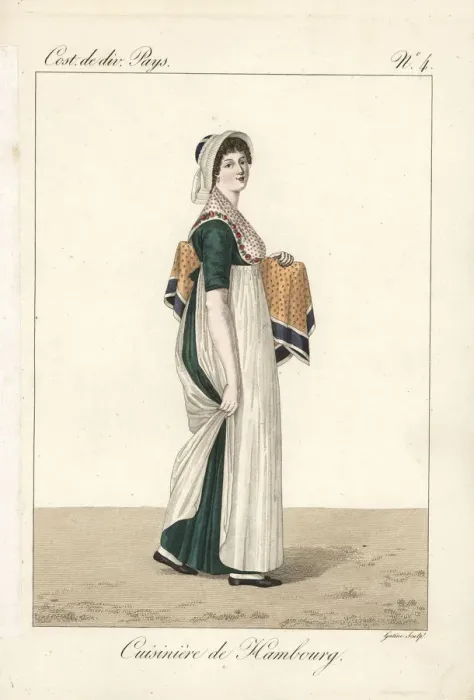 Framed Print : Cook from Hamburg, Germany, 19th century Framed Print : Cook from Hamburg, Germany, 19th century