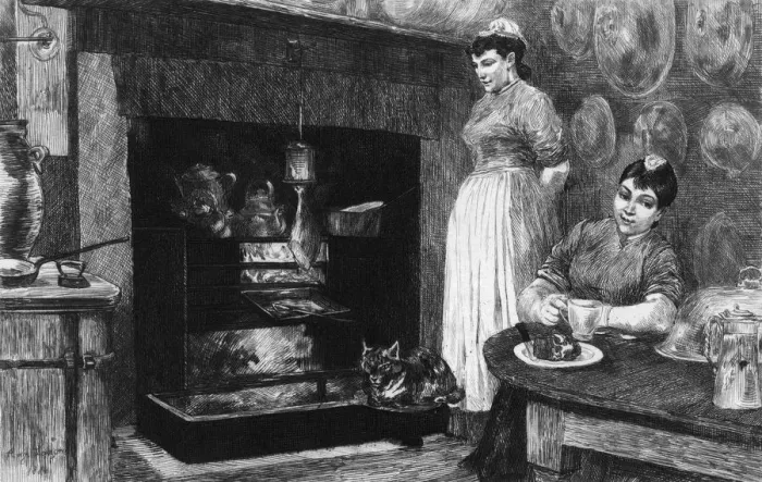 Framed Print : COOK AND HOUSEMAID Framed Print : COOK AND HOUSEMAID