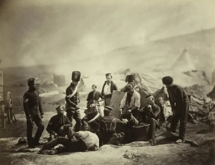 Framed Print : Cooking House of the 8th Hussars Framed Print : Cooking House of the 8th Hussars