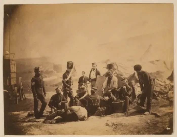 Framed Print : Cooking house, 8th Hussars Framed Print : Cooking house, 8th Hussars
