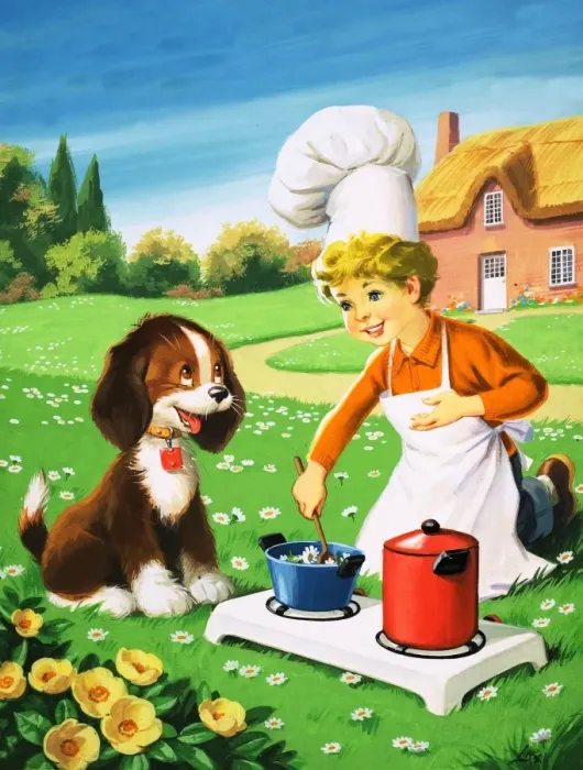 Framed Print : Cooking outdoors Framed Print : Cooking outdoors