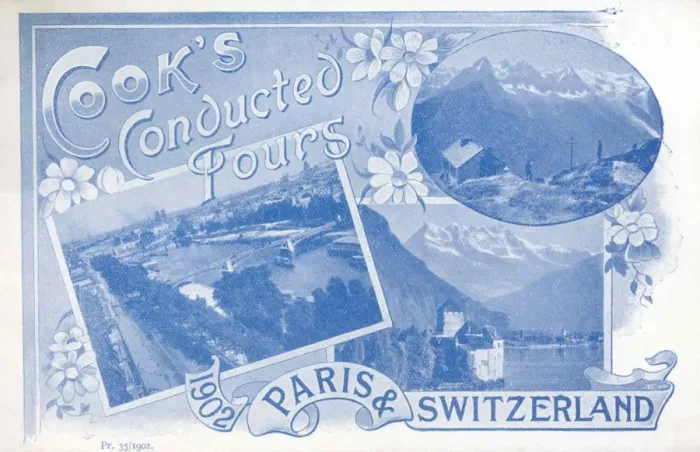 Framed Print : Cooks Conducted Tours, Paris and Switzerland Framed Print : Cooks Conducted Tours, Paris and Switzerland