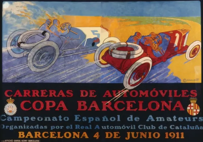 Framed Print : Copa Barcelona 1911 poster Framed Print : Copa Barcelona 1911 poster