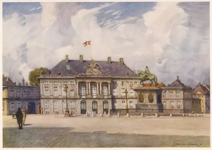 Framed Print : Copenhagen Amalienborg Framed Print : Copenhagen Amalienborg