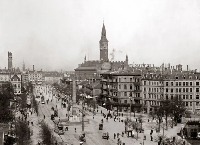 Framed Print : Copenhagen, Denmark, circa 1890. Date: circa 1890 Framed Print : Copenhagen, Denmark, circa 1890. Date: circa 1890
