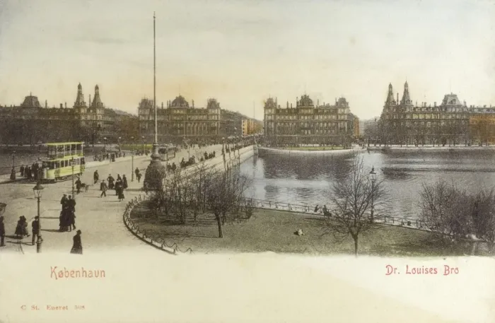 Framed Print : Copenhagen, Denmark - Queen Louises Bridge Framed Print : Copenhagen, Denmark - Queen Louises Bridge