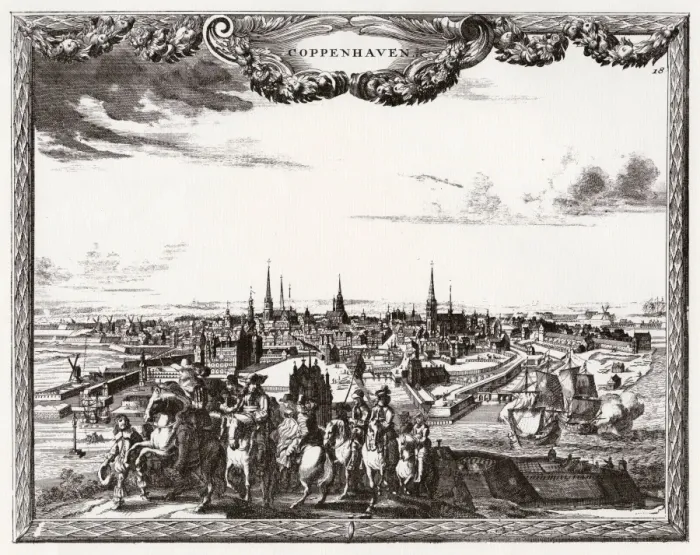 Framed Print : Copenhagen / Distant C1700 Framed Print : Copenhagen / Distant C1700