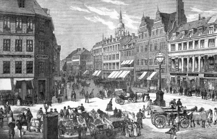 Framed Print : Copenhagen Street Scene Framed Print : Copenhagen Street Scene