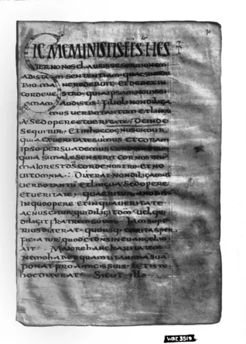 Framed Print : Copy of a manuscript of St. Augustine Framed Print : Copy of a manuscript of St. Augustine