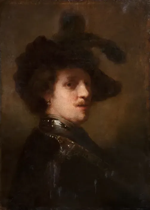 Framed Print : Copy of a Rembrandt Self-Portrait Framed Print : Copy of a Rembrandt Self-Portrait