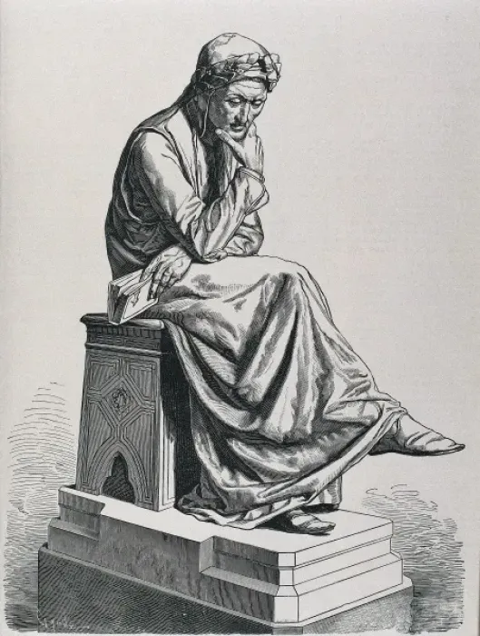 Framed Print : Copy of the sculpture of Jeronimo Suol (1864) that represen Framed Print : Copy of the sculpture of Jeronimo Suol (1864) that represen