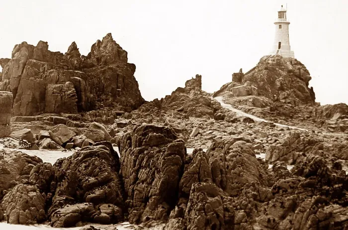 Framed Print : Corbiere Lighthouse, Jersey Framed Print : Corbiere Lighthouse, Jersey