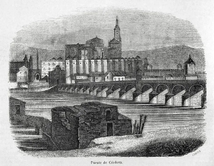 Framed Print : Cordoba. The Roman Bridge over Guadalquivir river Framed Print : Cordoba. The Roman Bridge over Guadalquivir river