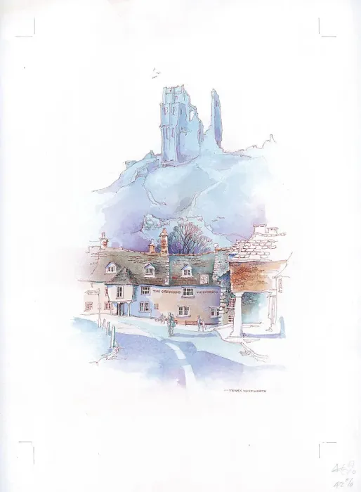 Framed Print : Corfe Castle Framed Print : Corfe Castle
