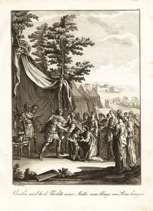 Framed Print : Coriolanus beseeched by his mother to halt his attack on Rome, 5 Framed Print : Coriolanus beseeched by his mother to halt his attack on Rome, 5