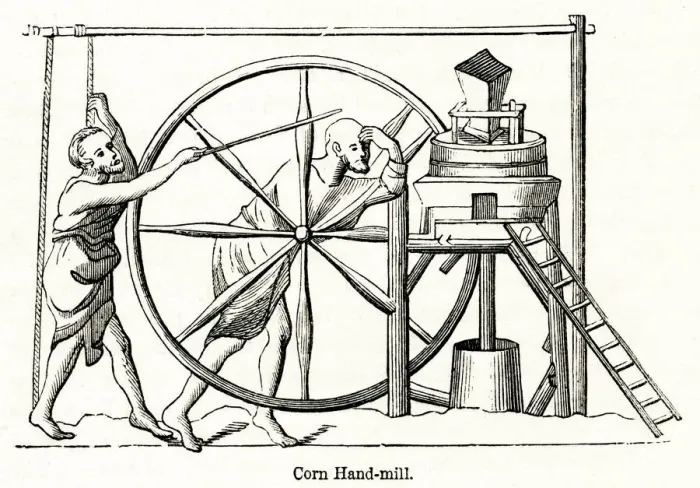 Framed Print : Corn hand-mill Framed Print : Corn hand-mill