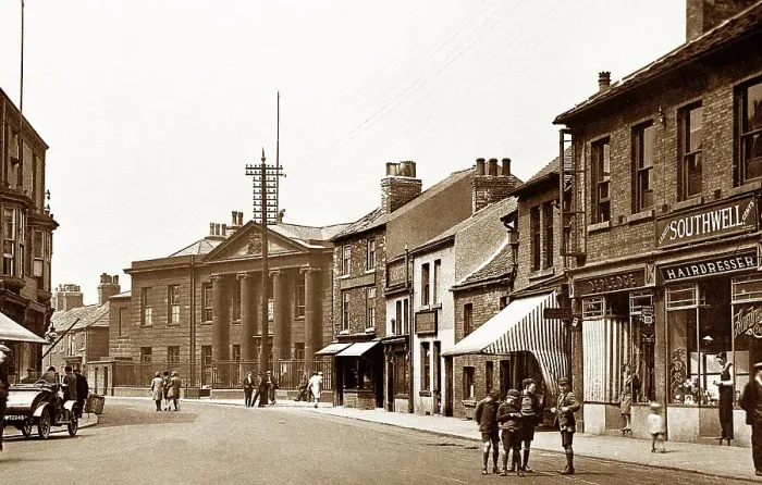 Framed Print : Corn Market, Pontefract early 1900's Framed Print : Corn Market, Pontefract early 1900's