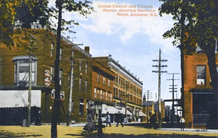 Framed Print : Corner of Church and Victoria Streets- Amherst, Nova Scotia Framed Print : Corner of Church and Victoria Streets- Amherst, Nova Scotia
